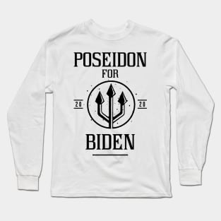 Poseidon for Joe Biden and Kamala Harris 2020 Long Sleeve T-Shirt